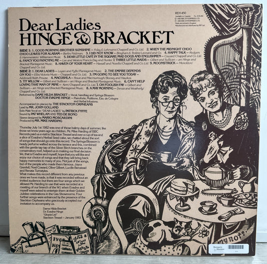 Dear Ladies. Hinge & Bracket. 33 lp Record Album 1983 Vinyl In Good Condition