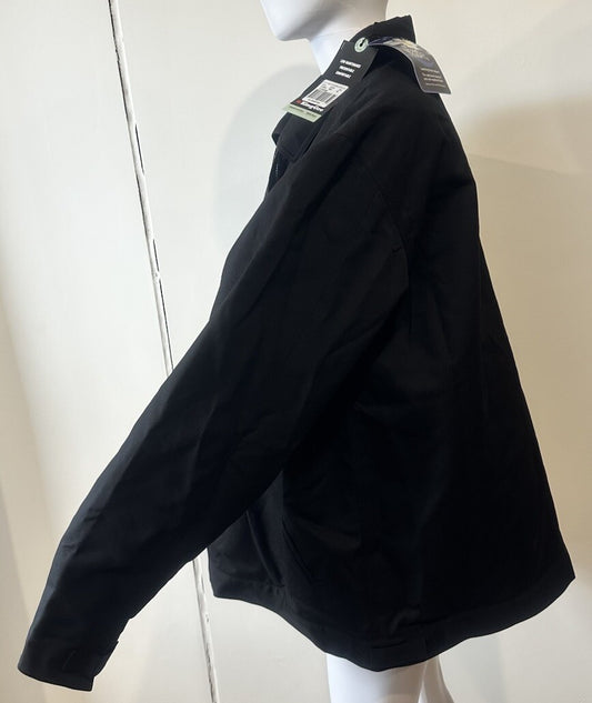 King Gee NWT Men's Full Zip Jacket Size XL Black Work Wear New With Tags 5440