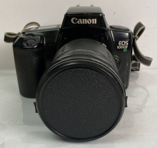 CANON EOS 1000F N 35mm Film Camera Sigma Zoom Lens 28-200mm NEEDS BATTERY 1725