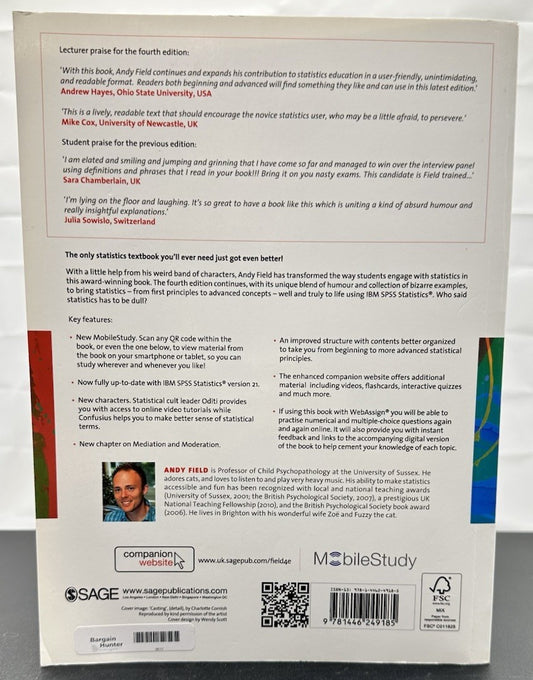Discovering Statistics Using IBM SPSS Statistics 4th Edition Andy Field Textbook