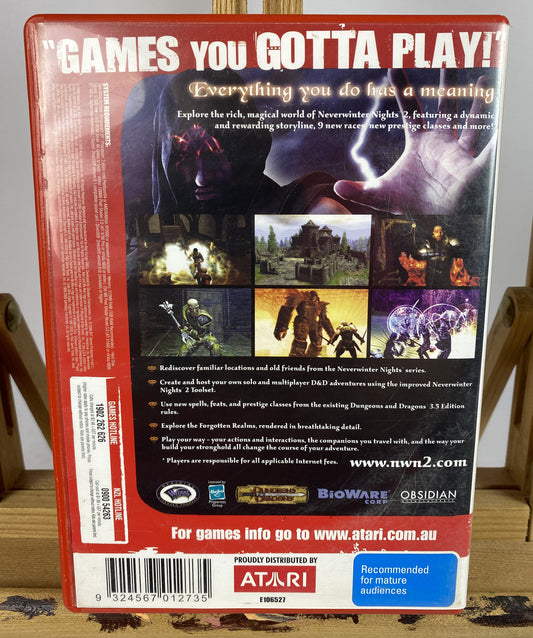 3406 Neverwinter Nights 2 PC Game In Good Condition