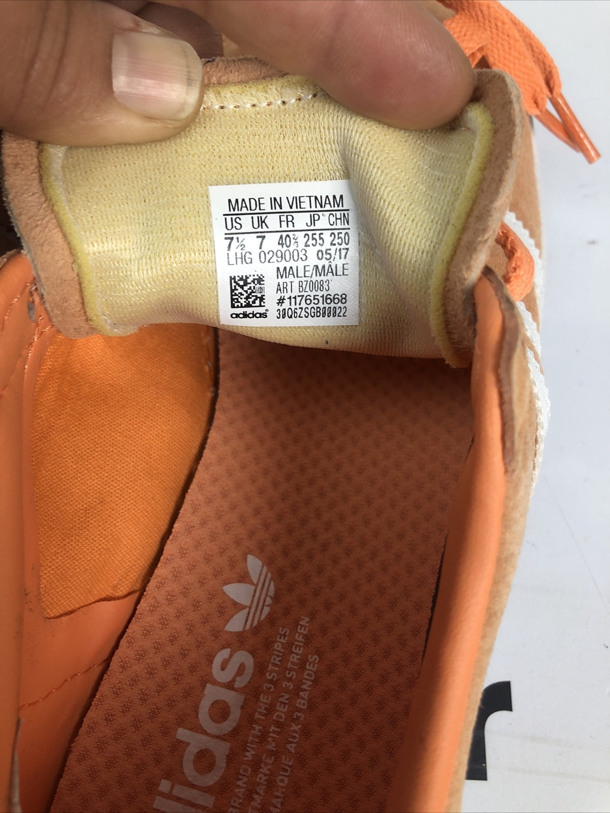 M795 Adidas Women's Casual Shoes Orange / Salmon US 7 1/2 UK 7 New Without Box