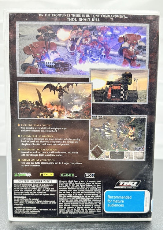 Dawn Of War Game Of The Year Edition (PC, 2004) PC Game - In Good Condition 8689