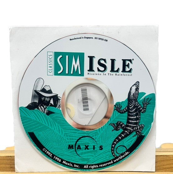 Sim Isle Missions In The Rainforest PC Game DISC ONLY In Good Condition 6570