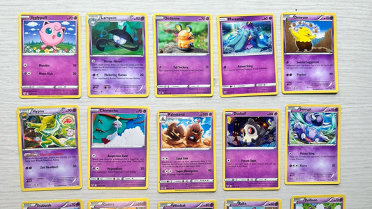 19 X Pokemon Psychic Cards Collection Random Years & Series 5086