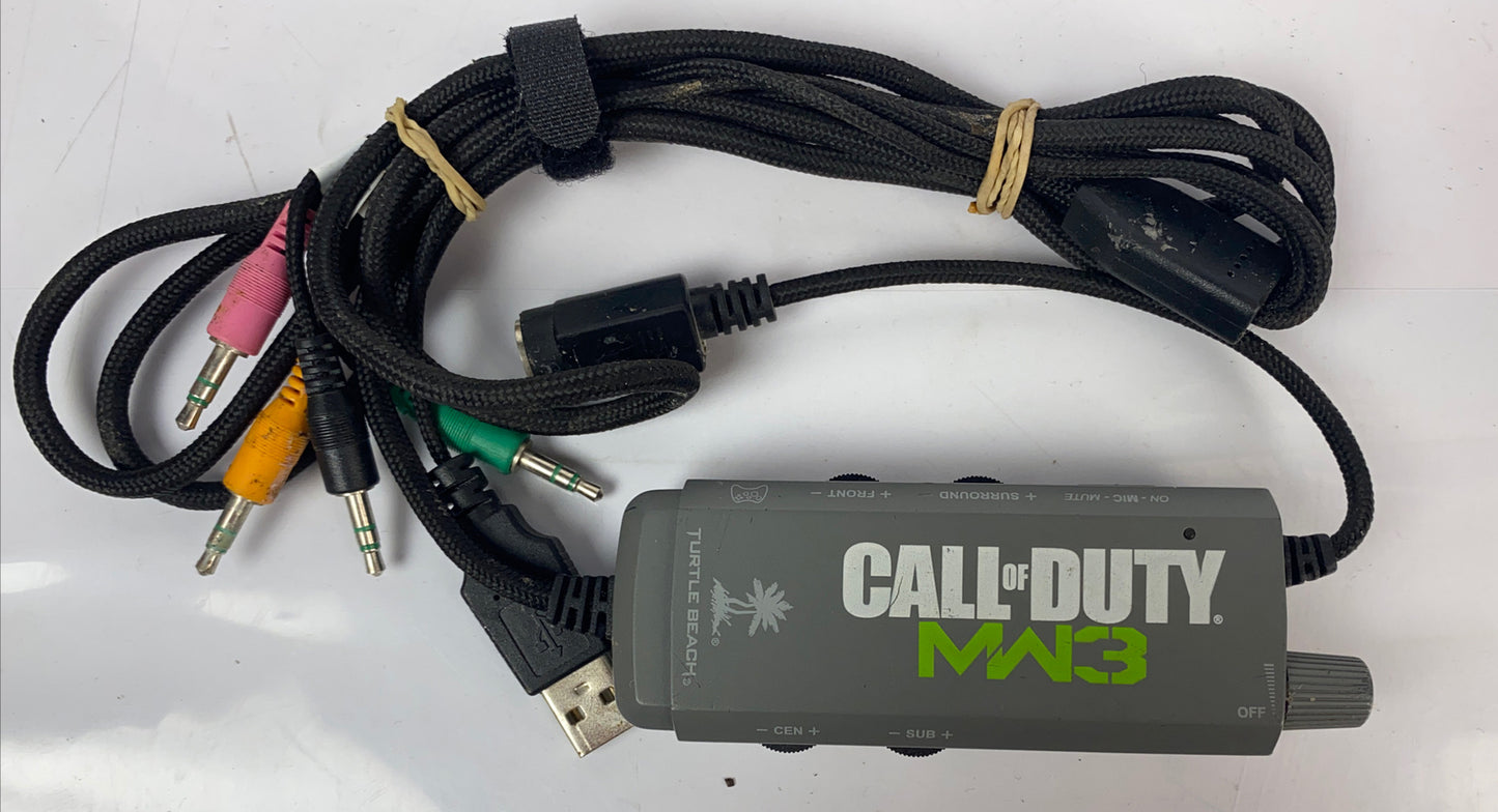 1982 Turtle Beach Call Of Duty MW3 Control Mixer Headset Model-TBS-4214-01