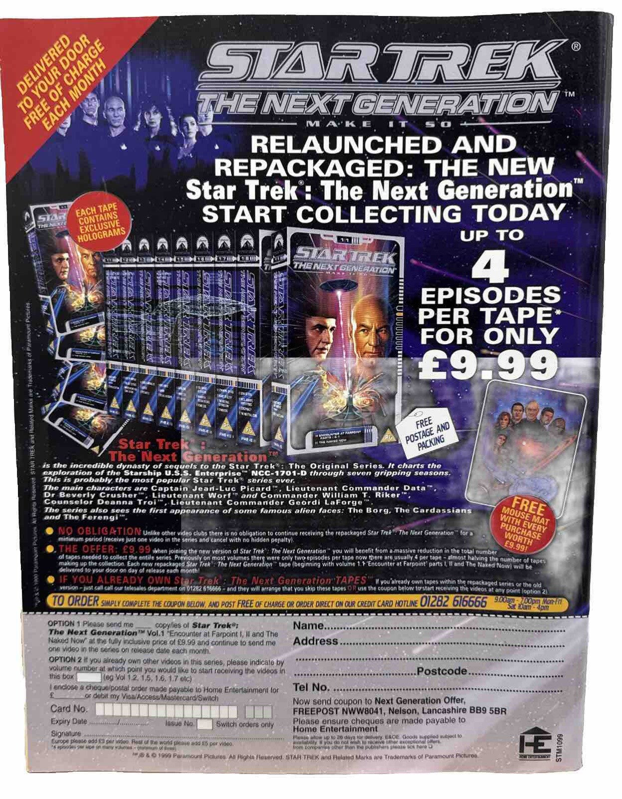 Star Trek Magazine January 2000 In Good Condition