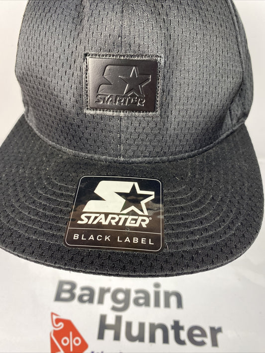 F448 Starter Black Label Baseball Cap / Hat In Good Condition Adjustable Sizing