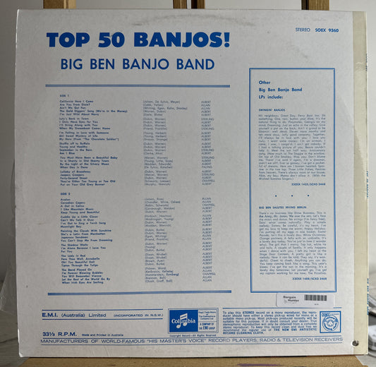 Big Ben Banjo Band, Top 50 Banjos Vinyl LP Record In VGC 4474