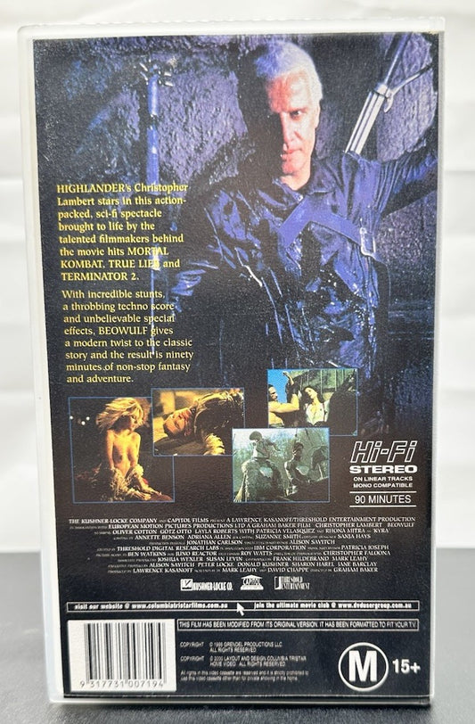 Beowulf 1998 Action Scifi, Christopher Lambert ~ VHS - In Good Condition - 8653
