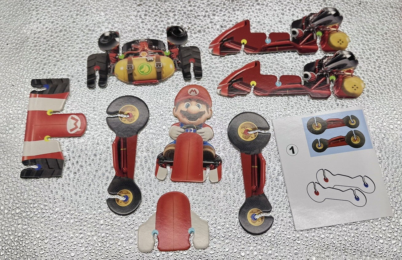 The Super Mario Bros Movie Toy Mario Kart - McDonalds Toy In Good Condition 4113