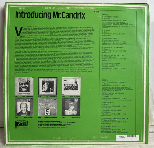 Fud Candrix & His Orchestra - Introducing Mr. Candrix - 12" Vinyl Record 4249