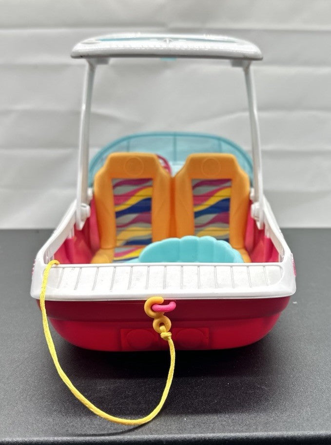 Barbie Dolphin Magic Ocean View Speed Boat Mattel 2016 In Good Condition 8687