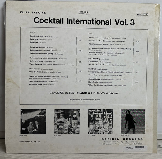 Cocktail International Vol. 3 - 12" Vinyl Record 3905