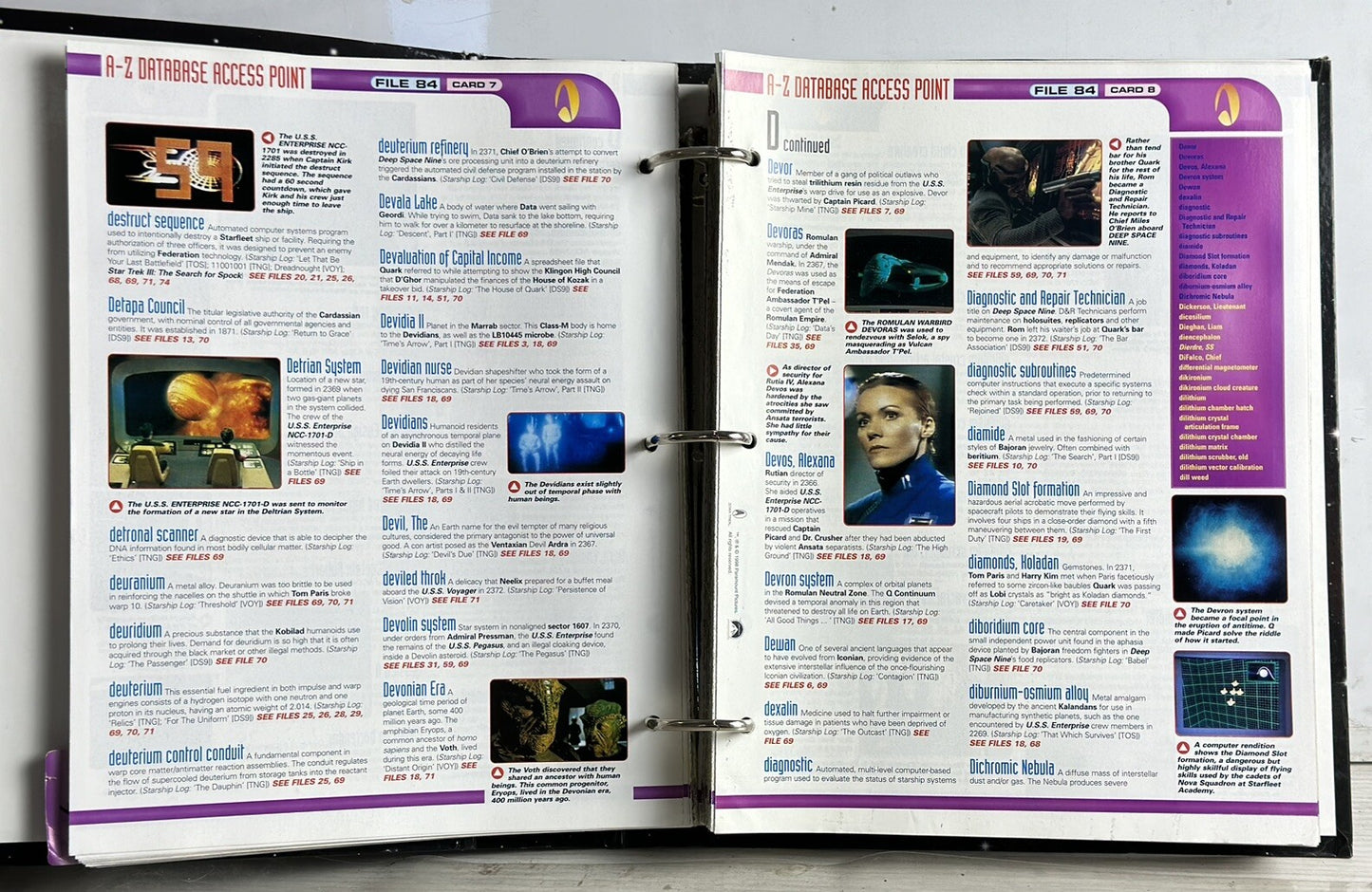 The Official Star Trek Fact Files - Section 7 - A-Z Access Point - In GC - 5602