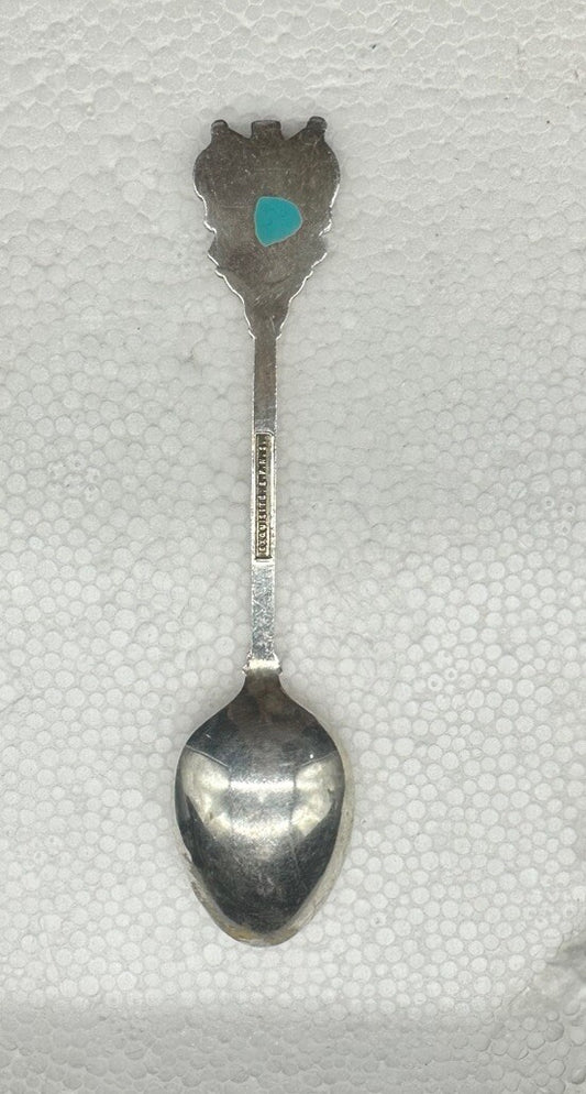 Souvenir Spoon Auckland New Zealand , silver plated OK Condition