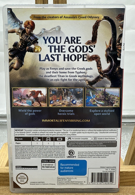 Immortals Fenyx Rising Nintendo Switch Game In Good Condition 9276