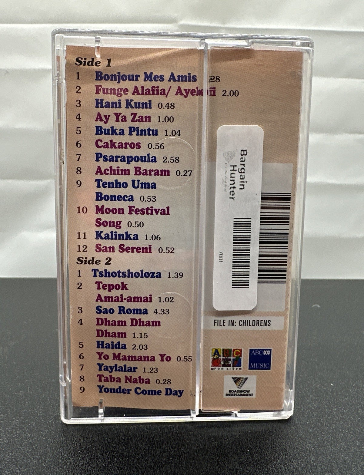Sing-a-long World Music Cassette Tape In Good Condition 7881