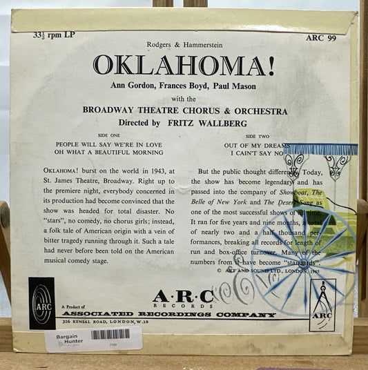 Rodgers & Hammerstein - Oklahoma ! 7” Record In Good Condition 7740