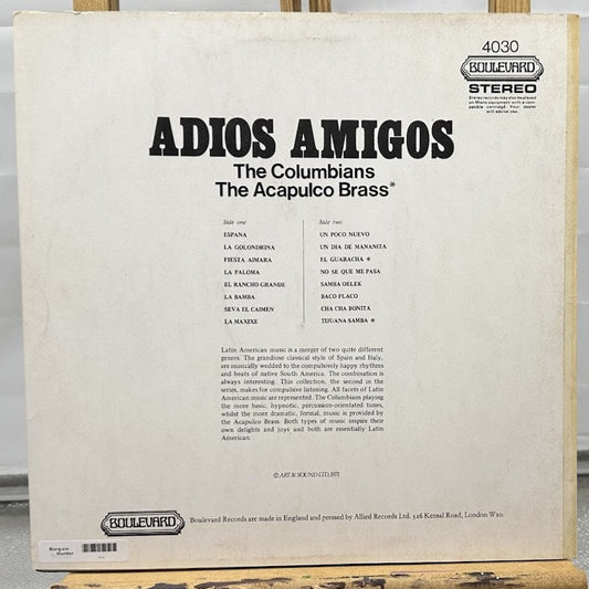 Adios Amigos : 16 Latin American Hits Record In Good Condition 7370