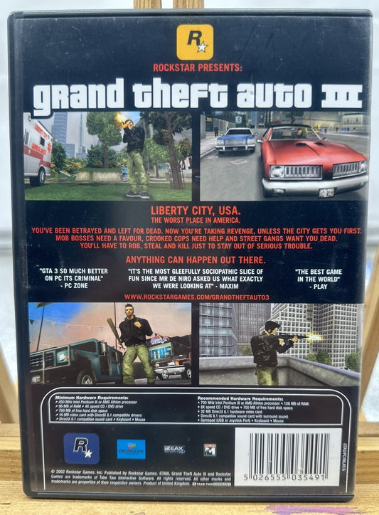 Grand Theft Auto 3 PC Game Complete In Good Condition 6059