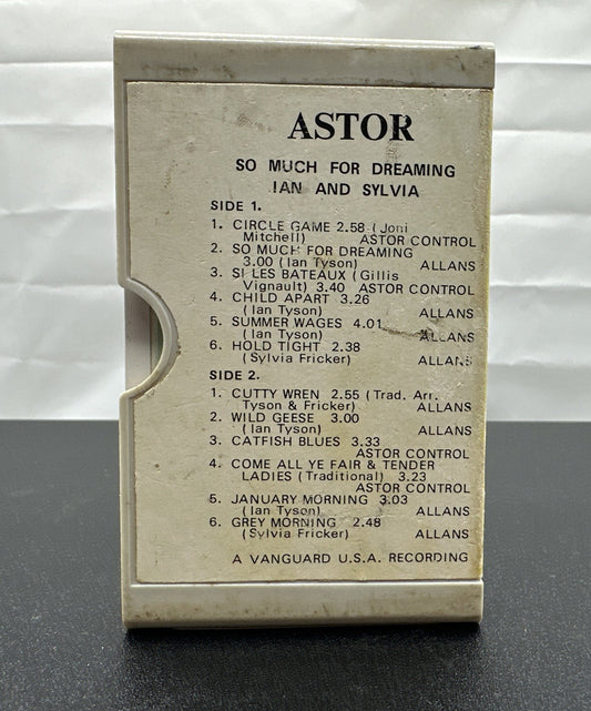 So Much For Dreaming Ian And Sylvia Cassette Tape In OK Condition 7658