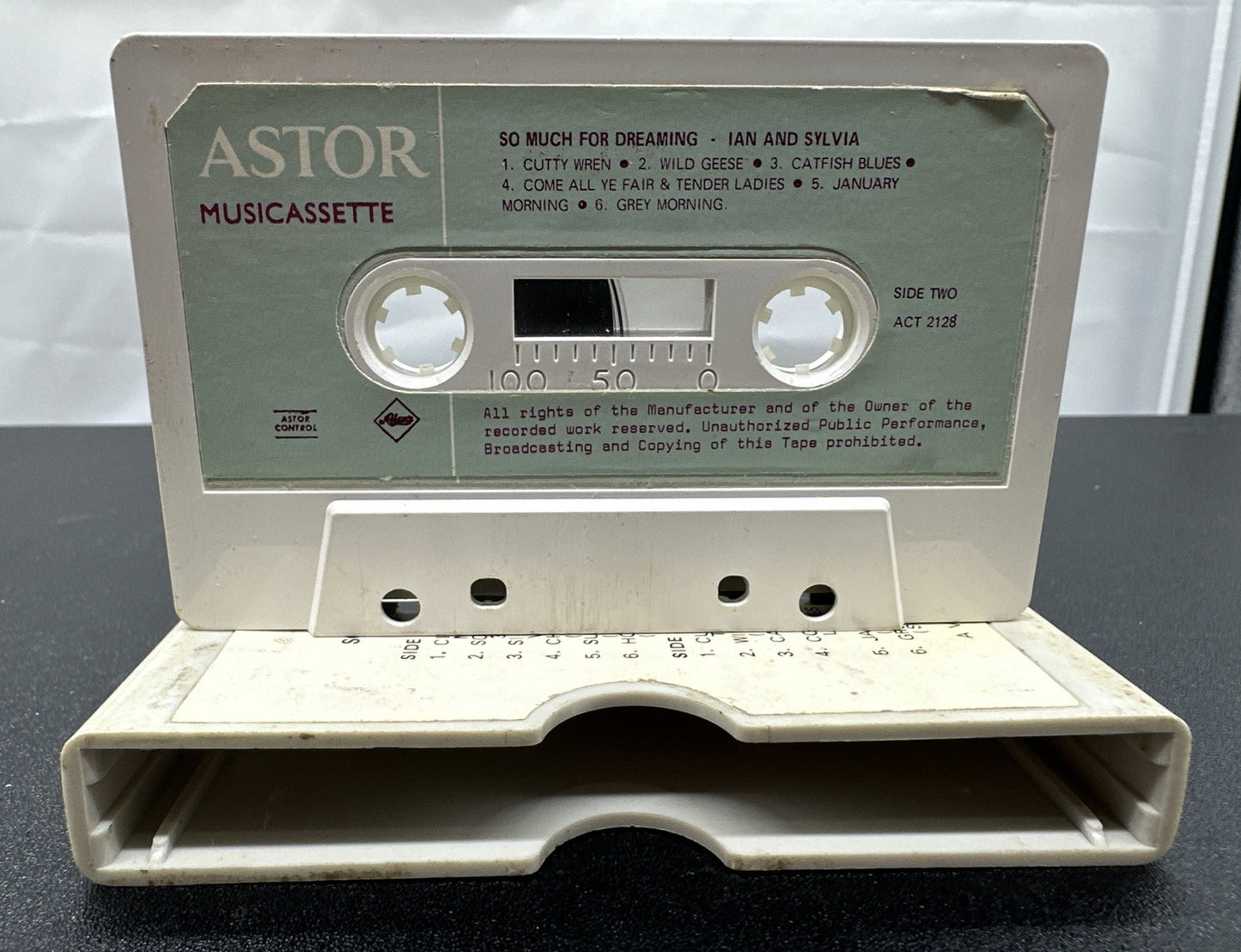 So Much For Dreaming Ian And Sylvia Cassette Tape In OK Condition 7658