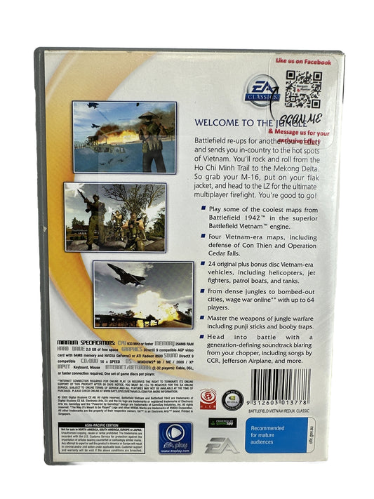 Battlefield Vietnam Redux - PC complete Game In Good Condition - 5047