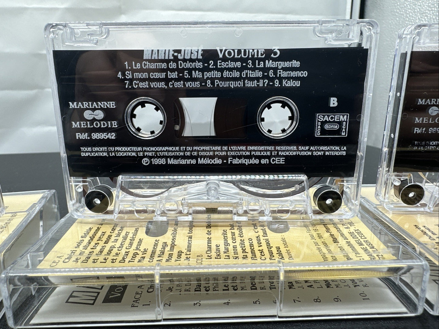 Marie-Jose' Volume 1 to 5 Cassette Tape In Good Condition 6668