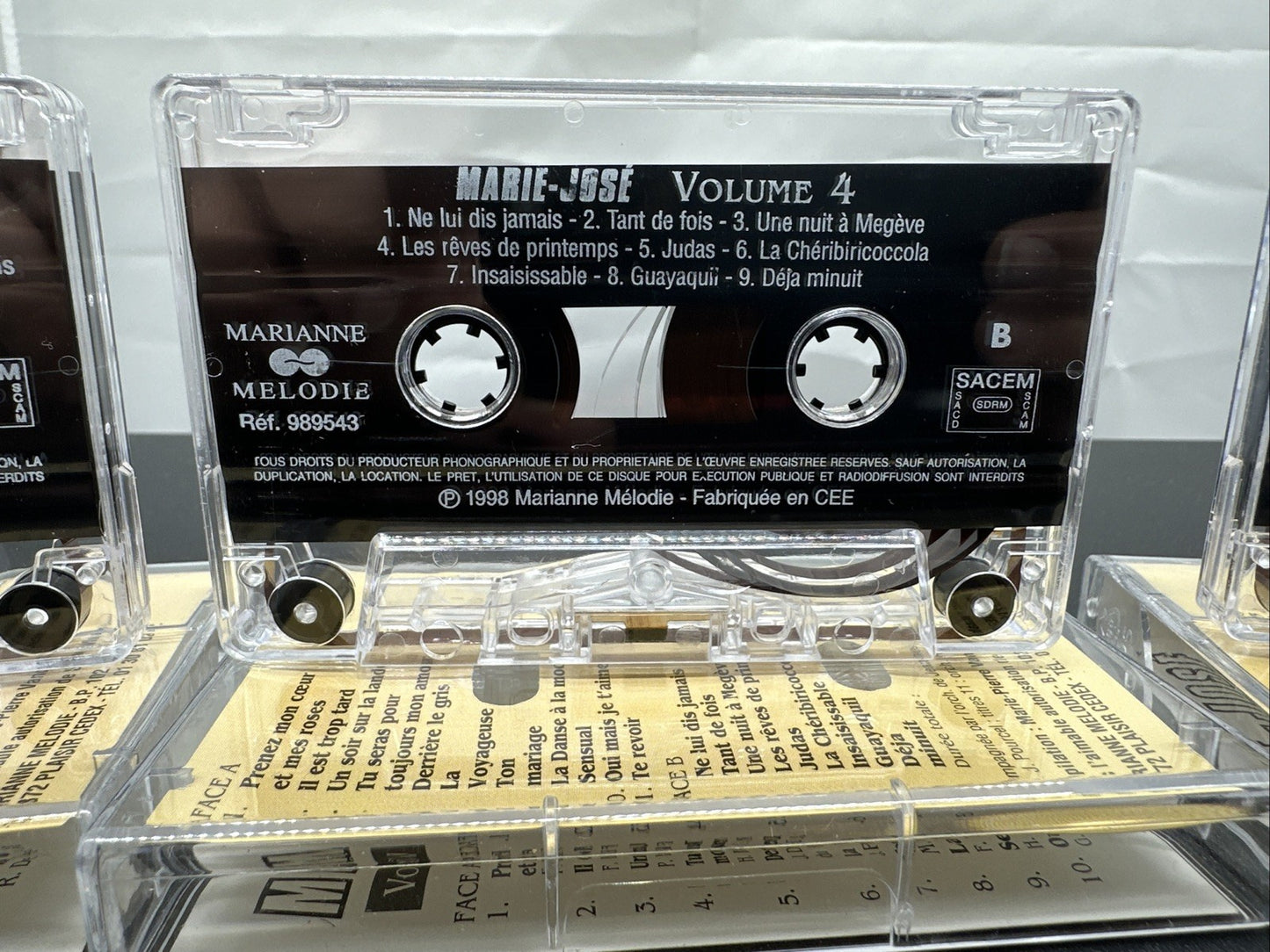 Marie-Jose' Volume 1 to 5 Cassette Tape In Good Condition 6668