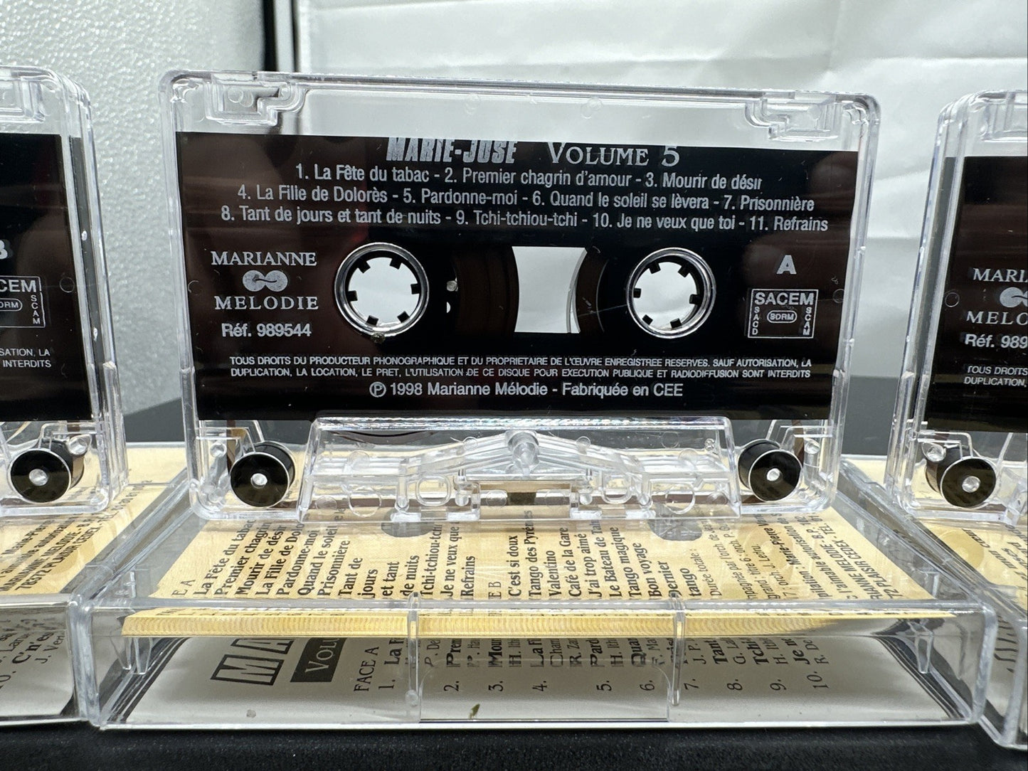 Marie-Jose' Volume 1 to 5 Cassette Tape In Good Condition 6668