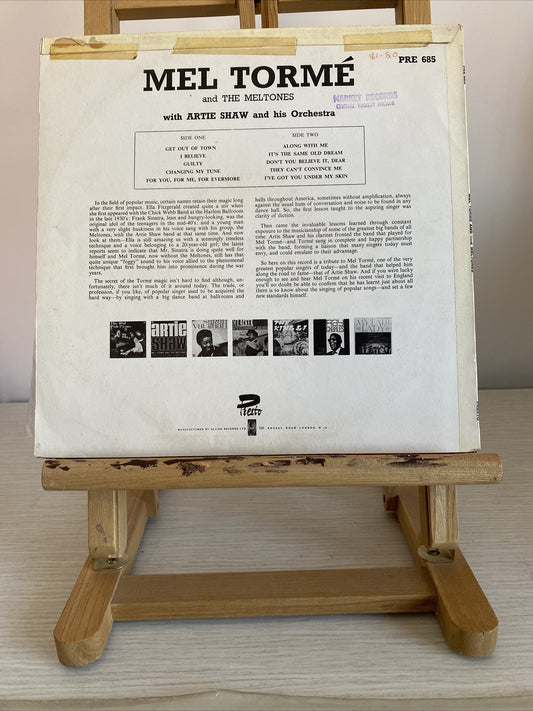 MEL TORME AND THE MELTONES With Artie Shaw And His Orchestra Vintage Record 3423
