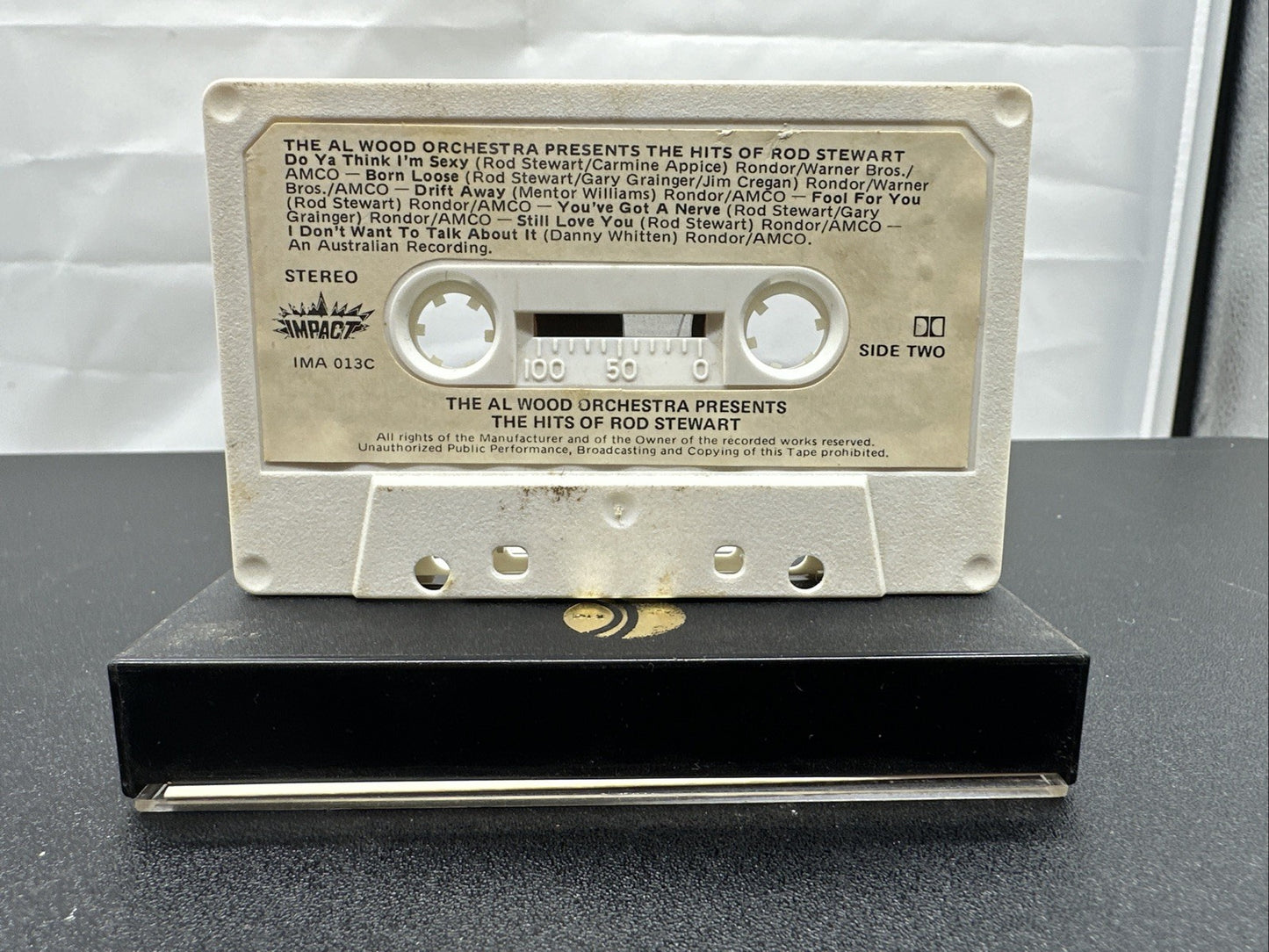 The Al Wood Orchestra Presents The Hits Of Rod Stewart Cassette Tape In GC 7771