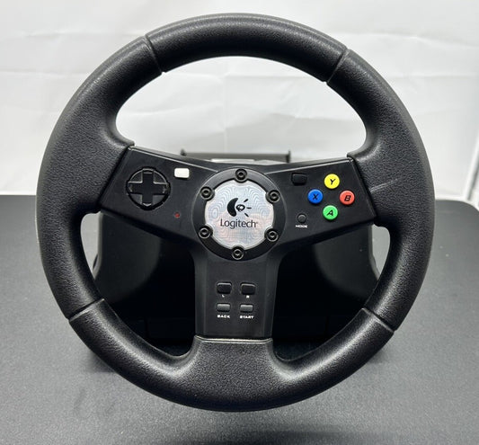 Logitech Xbox Original Precision Vibration Feedback Wheel In Good Condition 8184