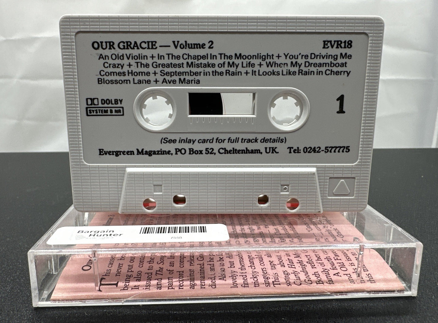 Our Gracie Fifty Songs From The Heart Vol.3 Cassette Tape In Good Condition 7553