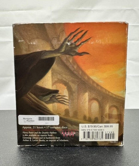 Harry Potter and the Deathly Hallows 17-Disc CD AUDIOBOOK In OK Condition 8571