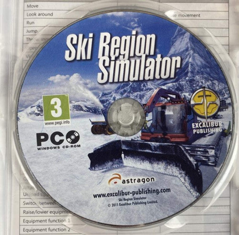3345 Ski Region Simulator PC Game In Good Condition