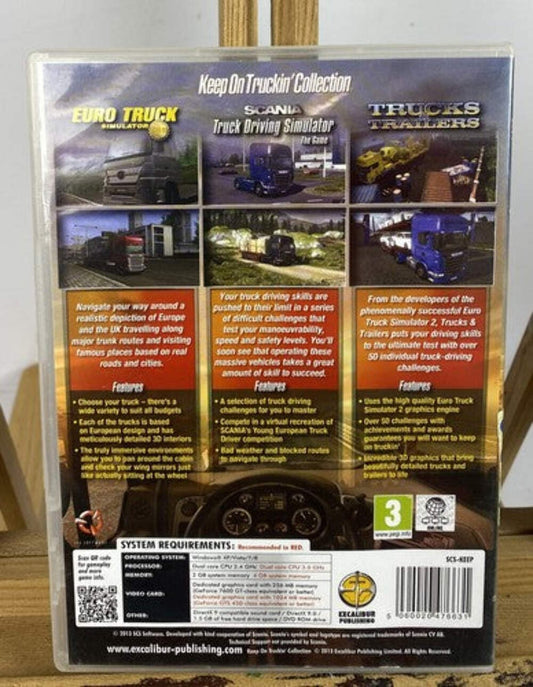 3344 Keep On Truckin' Collection PC Game In Good Condition