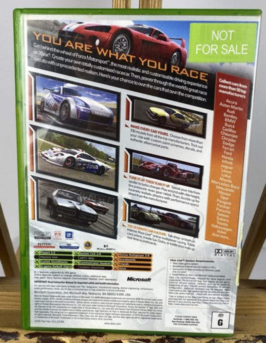 3372 Forza Motorsports PAL Xbox Original Complete Game