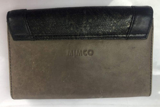 F24 Genuine Mimco Black / Brown Wallet Purse In Good Condition