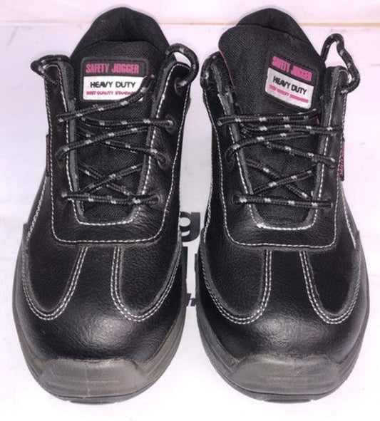 F127 Safety Jogger Heavy Duty Work Shoes Black US 8 UK 5.5 In Good Condition