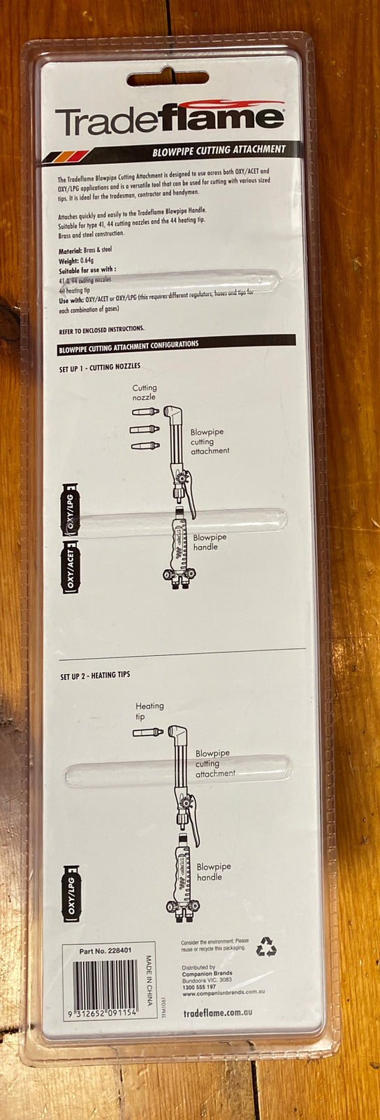 Trade Flame Blowpipe Cutting Attachment Part no.228401 Brand New Sealed