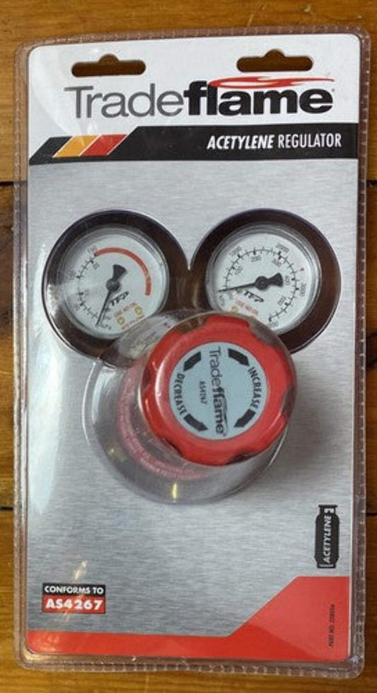 Trade Flame Acetylene Regulator Part no.228056 Brand New Sealed