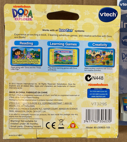 VTech Nickelodeon Dora The Explorer Let's Help ! For InnoTab Opened