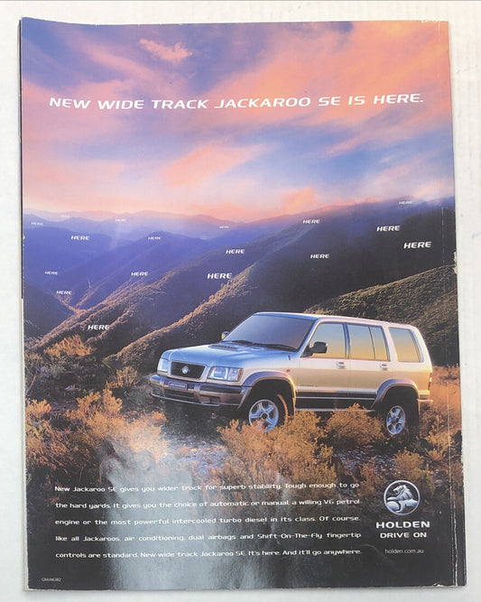 Australian 4WD Monthly Magazine No. 30 - August 2001 In Good Condition