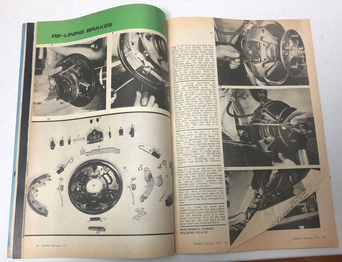 Vintage Wheels Magazine February 1971 In Ok Condition