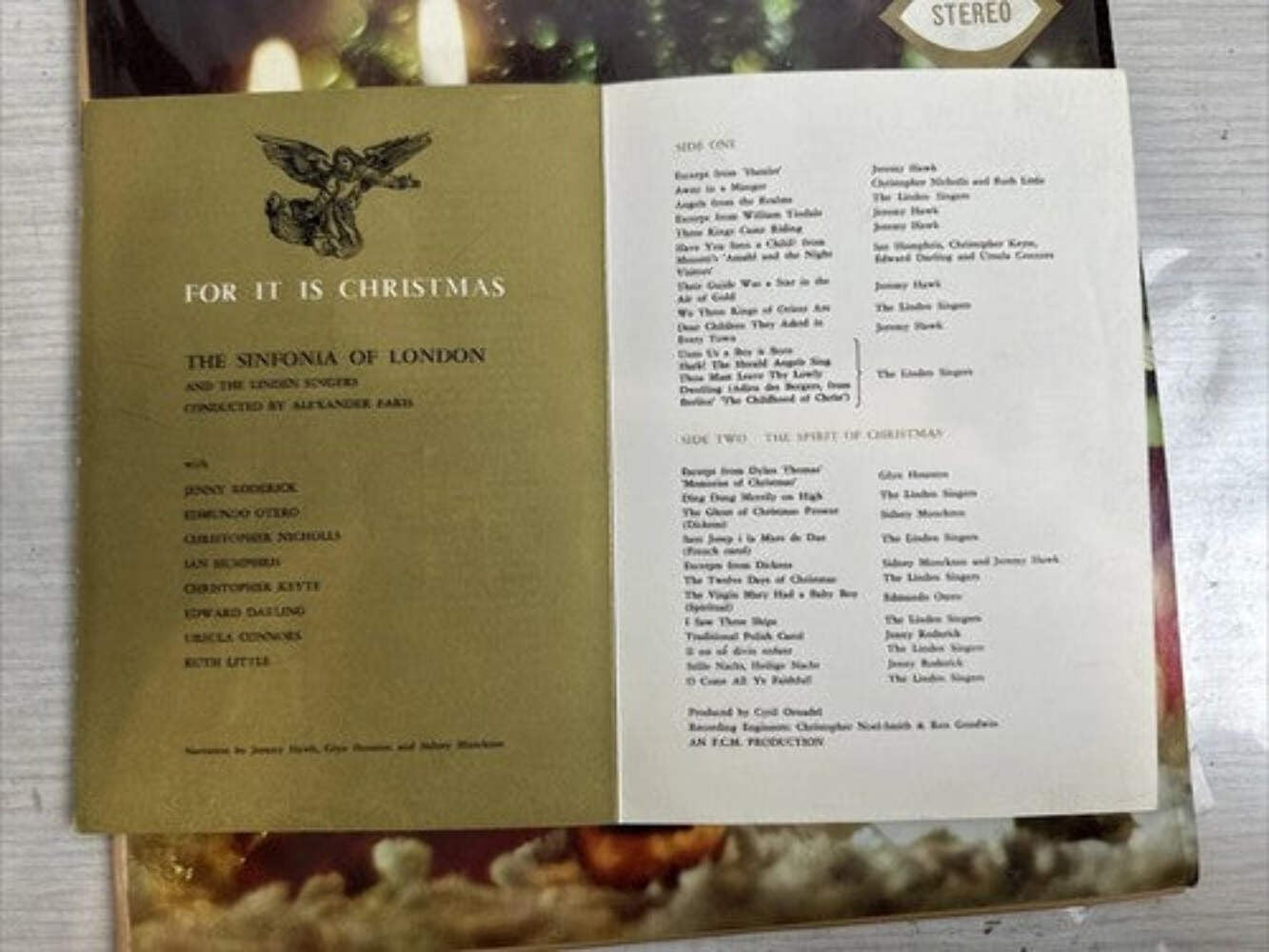 For It Is Christ-Mas Record Album Vinyl LP Christmas Classics 4422