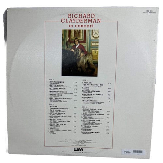 Richard Clayderman In Concert Hits Of The Heart Record Album Vinyl LP 4425