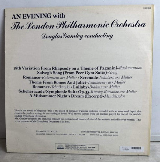 ROMANCE OF THE SYMPHONY AN EVENING WITH LONDON PHILHARMONIC ORCHESTRA 4510