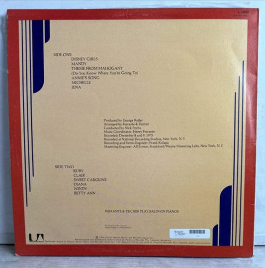 Ferrante And Teicher Piano Portraits Record Album Vinyl LP In Good Condition